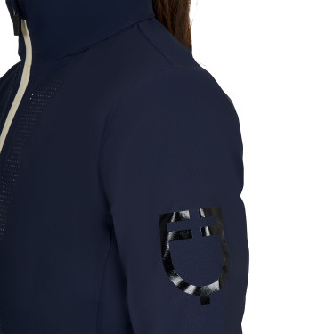 Veste Softshell Equestro enfant unisexe logo au dos Marine blazer Bleu marine