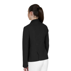 Veste de concours Equestro enfant unisexe zippée et à boutons Noir