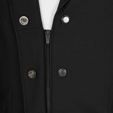Veste de concours Equestro enfant unisexe zippée et à boutons Noir