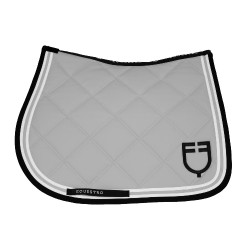 Tapis de saut Equestro Double Stripes en tissu technique