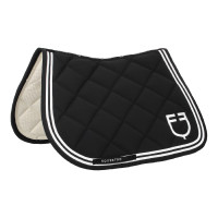 Tapis de saut Equestro Double Stripes en tissu technique