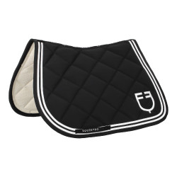 Tapis de saut Equestro Double Stripes en tissu technique Tapis de saut Equestro Double Stripes en tissu technique