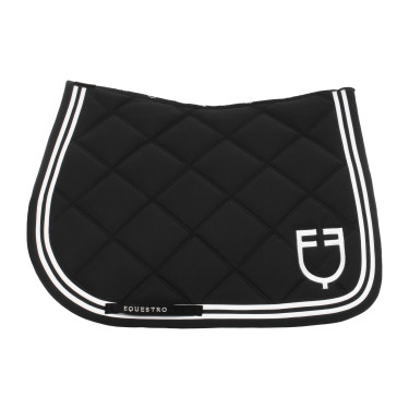 Tapis de saut Equestro Double Stripes en tissu technique Tapis de saut Equestro Double Stripes en tissu technique