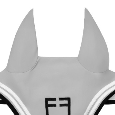 Bonnet Equestro Double Stripes en tissu technique Brume du port / noir