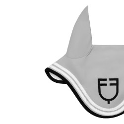 Bonnet Equestro Double Stripes en tissu technique Brume du port / noir