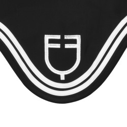 Bonnet Equestro Double Stripes en tissu technique Noir / blanc