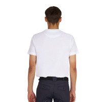 T-shirt Equestro basique homme avec inscription sur la poitrine Blanc