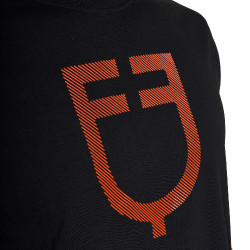 T-shirt Equestro basique homme avec logo brillant Noir / noir