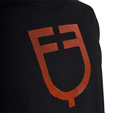 T-shirt Equestro basique homme avec logo brillant Noir / noir