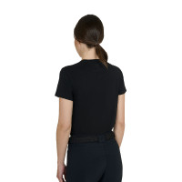 T-shirt Equestro femme strass en coton Noir