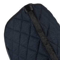Tapis de selle de saut Equestro en tissu technique effet denim Blue denim Tapis de selle de saut Equestro en tissu technique effet denim Blue denim