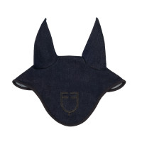 Bonnet en tissu Equestro technique effet denim avec logo Blue denim Bonnet en tissu Equestro technique effet denim avec logo Blue denim
