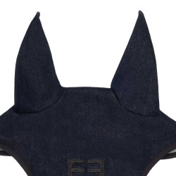 Bonnet en tissu Equestro technique effet denim avec logo Blue denim