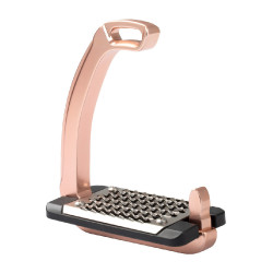 Étriers Acavallo Rel-X Easy junior Or rose Noir Étriers Acavallo Rel-X Easy junior Or rose Noir