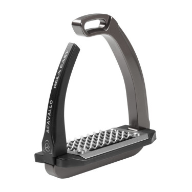Étriers Acavallo Rel-X Easy junior Titanium Gris Étriers Acavallo Rel-X Easy junior Titanium Gris