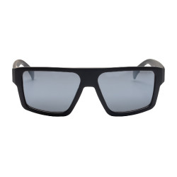 Lunettes de soleil de sport Aquestro polarisées modèle Sunniva Noir mat / silver revo