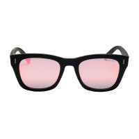 Lunettes de soleil de sport Equestro polarisées modèle Solana Noir mat / rose revo Lunettes de soleil de sport Equestro polarisées modèle Solana Noir mat / rose revo