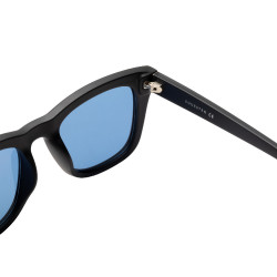 Lunettes de soleil de sport Equestro polarisées modèle Solana Noir mat / bleu