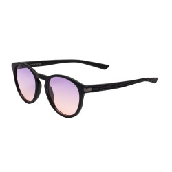 Lunettes de soleil sport Equestro polarisées modèle Heulwen Noir mat / dégradé violet rose