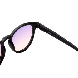 Lunettes de soleil sport Equestro polarisées modèle Heulwen Noir mat / dégradé violet rose
