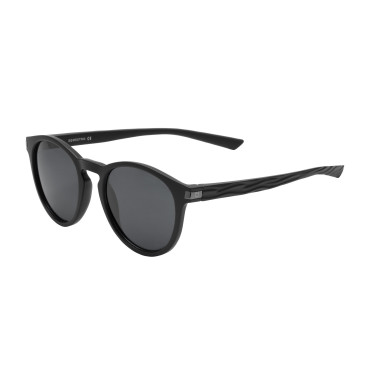Lunettes de soleil sport Equestro polarisées modèle Heulwen Noir mat / silver revo Argent Lunettes de soleil sport Equestro polarisées modèle Heulwen Noir mat / silver revo Argent