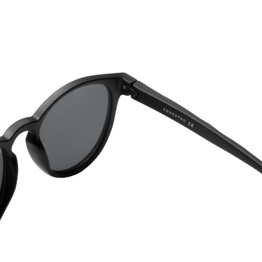 Lunettes de soleil sport Equestro polarisées modèle Heulwen Noir mat / silver revo Argent Lunettes de soleil sport Equestro polarisées modèle Heulwen Noir mat / silver revo Argent