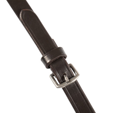 Rênes Magna en cuir Equestro avec grip en caoutchouc