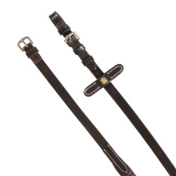 Rênes en cuir Equestro avec grip en caoutchouc