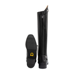 Bottes enfant Equestro Eris en cuir Noir