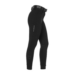 Pantalon Equestro femme taille haute logo en strass Noir