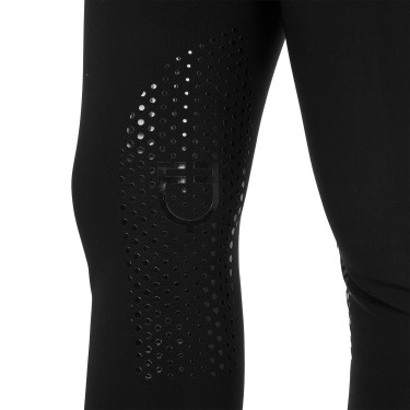 Pantalon Equestro femme taille haute logo en strass Noir