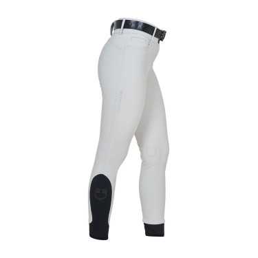 Pantalon Equestro femme taille haute logo en strass Brume du port Gris Pantalon Equestro femme taille haute logo en strass Brume du port Gris