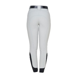 Pantalon Equestro femme taille haute logo en strass Brume du port Gris Pantalon Equestro femme taille haute logo en strass Brume du port Gris