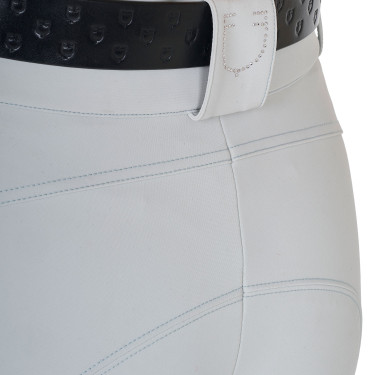 Pantalon Equestro femme taille haute logo en strass Brume du port Gris Pantalon Equestro femme taille haute logo en strass Brume du port Gris