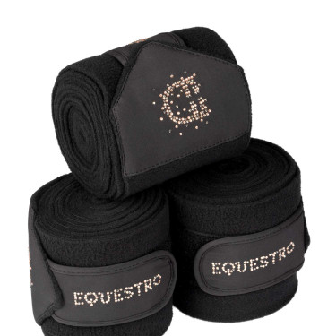 Bandes en polaire Equestro avec logo en strass