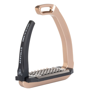 Étriers Acavallo Rel-X bras Easy profilé Titanium rose Étriers Acavallo Rel-X bras Easy profilé Titanium rose