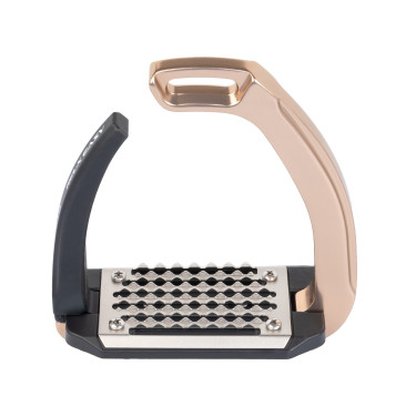 Étriers Acavallo Rel-X bras Easy profilé Titanium rose Étriers Acavallo Rel-X bras Easy profilé Titanium rose