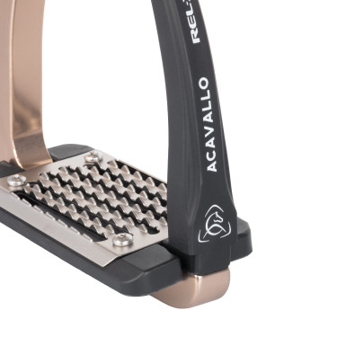 Étriers Acavallo Rel-X bras Easy profilé Titanium rose Étriers Acavallo Rel-X bras Easy profilé Titanium rose