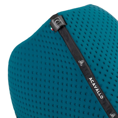 Tapis de saut Acavallo en tissu technique à pois Sublime Pétrole Bleu