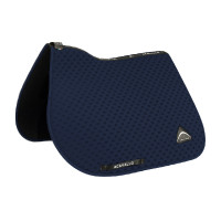 Tapis de saut Acavallo en tissu technique à pois Sublime Marine Bleu marine