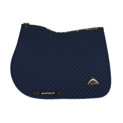 Tapis de saut Acavallo en tissu technique à pois Sublime Marine Bleu marine