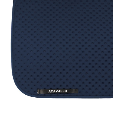 Tapis de dressage Acavallo en tissu technique à pois Sublime Marine Bleu marine