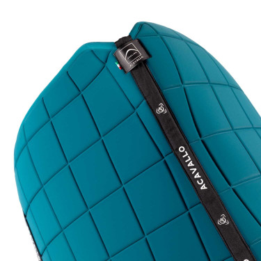 Tapis de dressage Acavallo en tissu technique à carreaux Sublime Pétrole Bleu