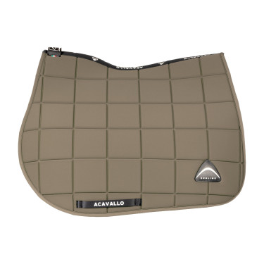 Tapis de selle de saut Acavallo en tissu technique à carreaux Sublime Earth Gris Tapis de selle de saut Acavallo en tissu technique à carreaux Sublime Earth Gris
