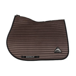 Tapis de saut Acavallo en daim à rayures Sublime Marron