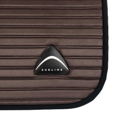 Tapis de saut Acavallo en daim à rayures Sublime Marron