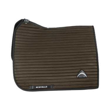 Tapis de dressage Acavallo Sublime en daim à rayures Marron