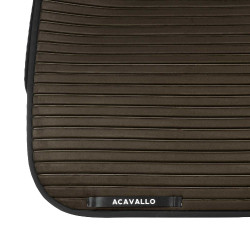 Tapis de dressage Acavallo Sublime en daim à rayures Marron