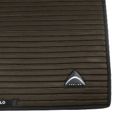 Tapis de dressage Acavallo Sublime en daim à rayures Marron