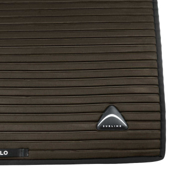 Tapis de dressage Acavallo Sublime en daim à rayures Marron